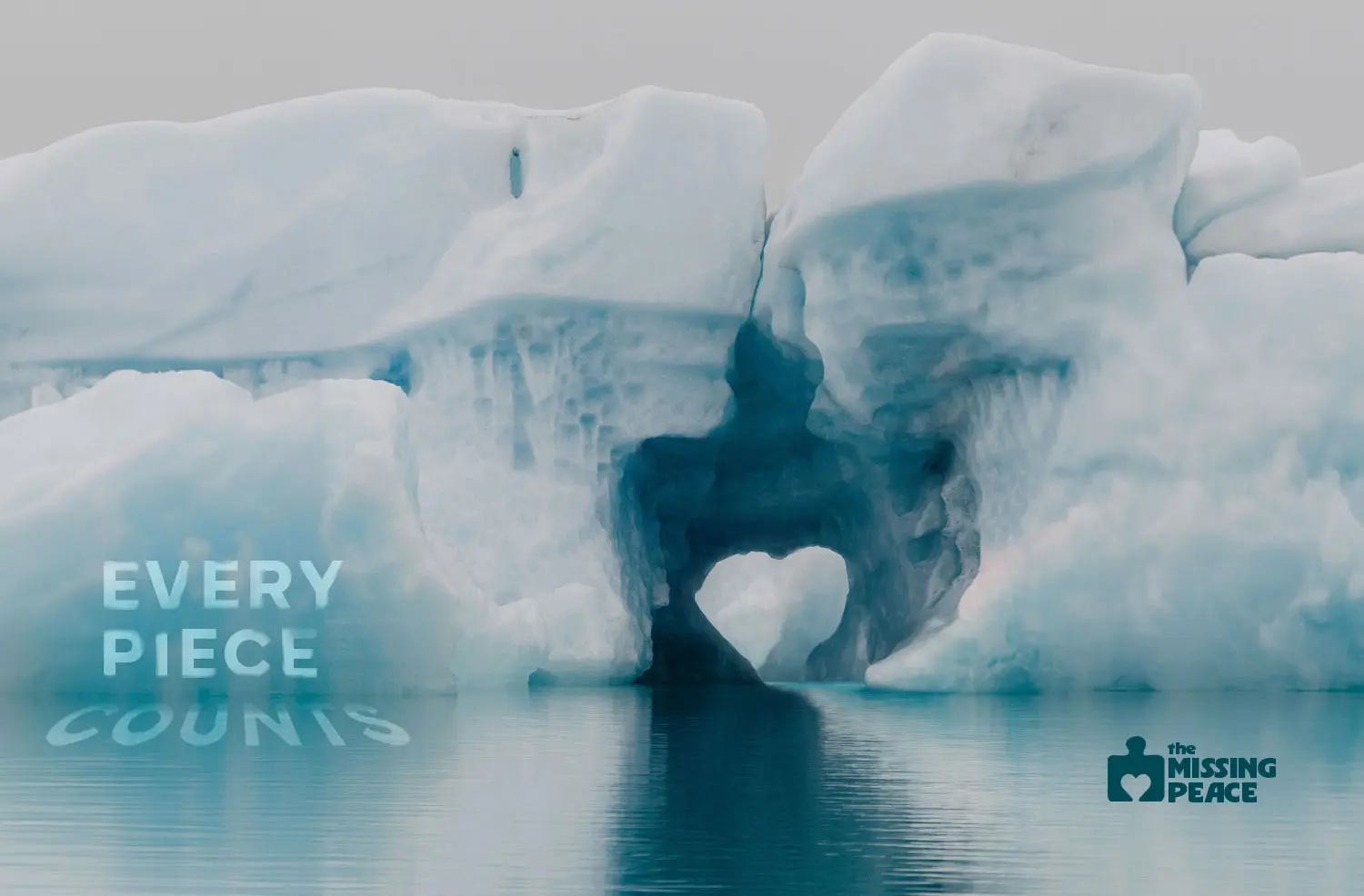 a photograph of an iceberg
